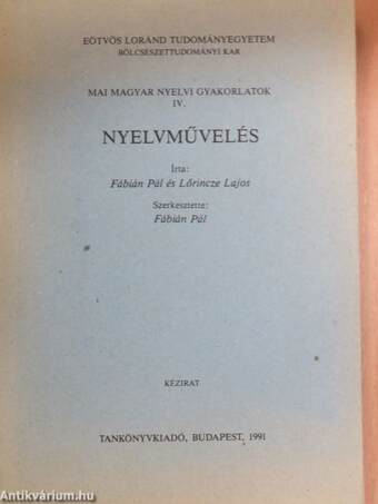 Nyelvművelés