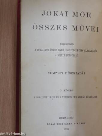 A Jókai-jubileum és a nemzeti diszkiadás története