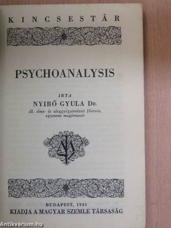 Psychoanalysis