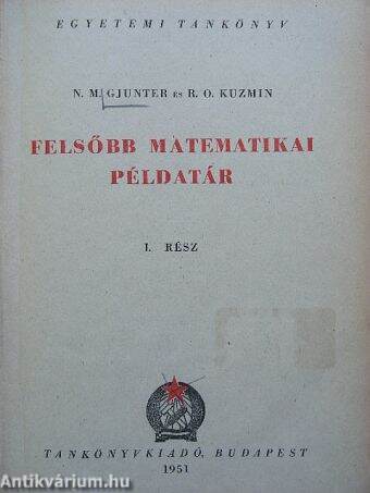 Felsőbb matematikai példatár I.