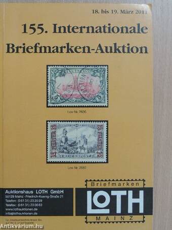 155. Internationale Briefmarken-Auktion