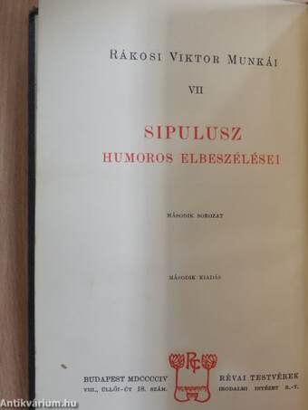 Sipulusz humoros elbeszélései II.