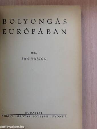 Bolyongás Európában