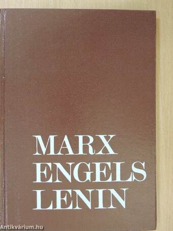 Bevezető Marx, Engels és Lenin tanulmányozásához