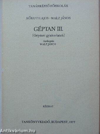 Géptan III.