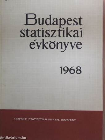 Budapest statisztikai évkönyve 1968