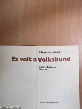 Ez volt a Volksbund