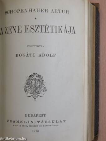 Paraenezisek és Maximák/A zene esztétikája/Az élet semmiségéről és gyötrelméről/Pascal gondolatai/A samakai tánczosnő/A gyémánt nyakláncz