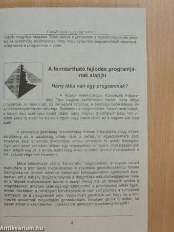 A fenntartható fejlődés programja