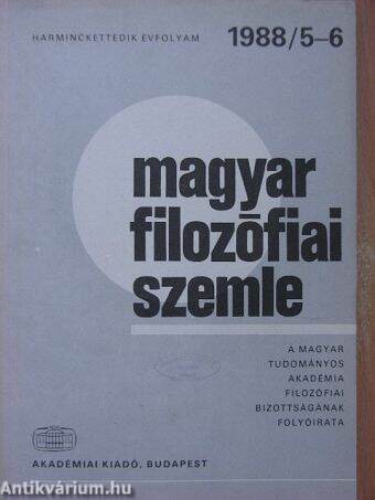 Magyar Filozófiai Szemle 1988/5-6.