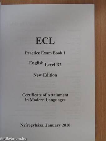 ECL - Practice Exam Book 1