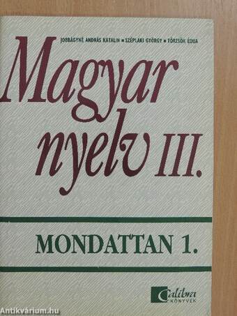 Magyar nyelv III.