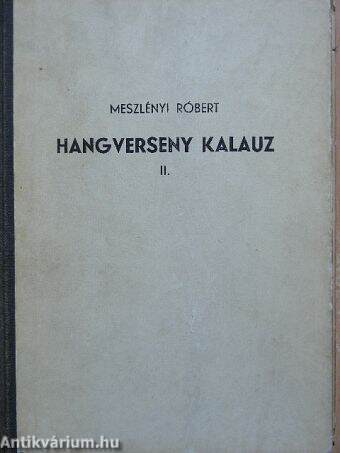 Hangverseny kalauz II.