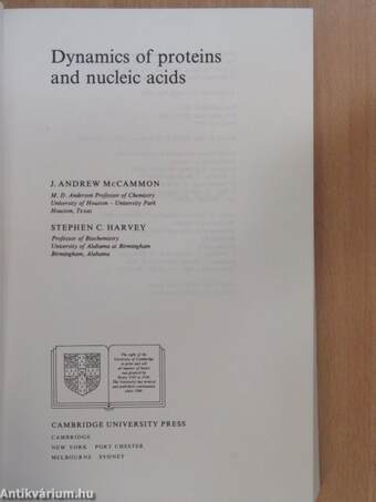 Dynamics of proteins and nucleic acids