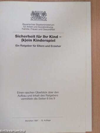 Sicherheit für Ihr Kind - (k)ein Kinderspiel