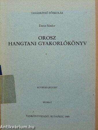 Orosz hangtani gyakorlókönyv