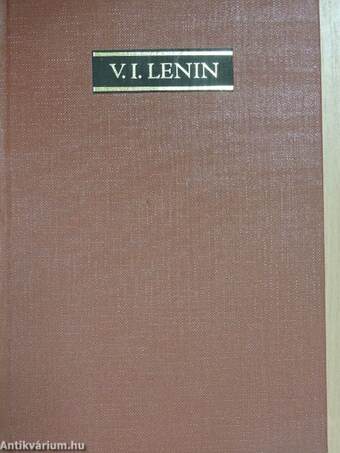 V. I. Lenin összes művei 38.