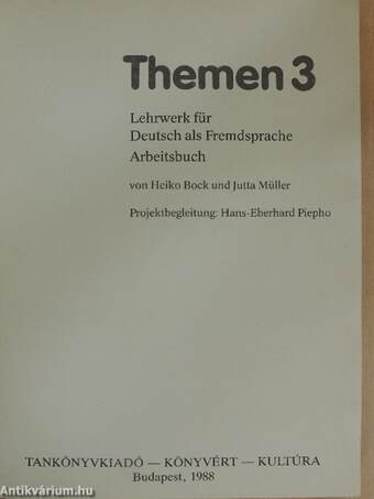 Themen 3 - Arbeitsbuch