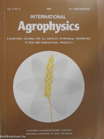 International Agrophysics Vol. 3. No. 4. 1987