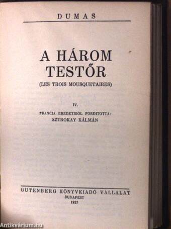 A három testőr I-IV.