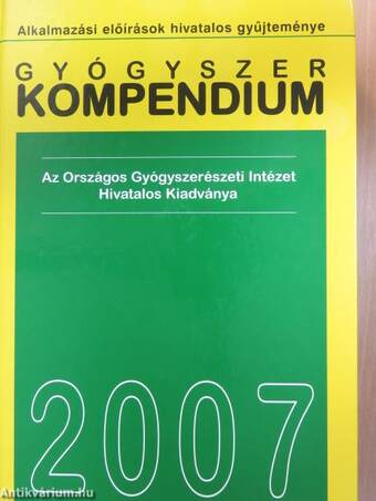 Gyógyszer kompendium 2007. I-II. - CD-vel