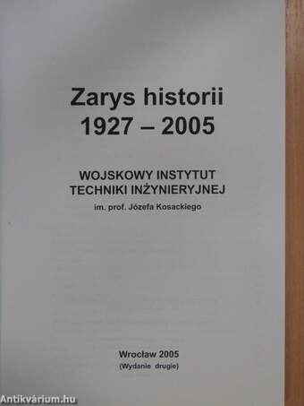 Zarys historii 1927-2005