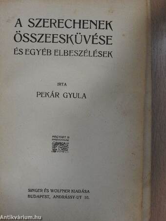 A Szerechenek összeesküvése