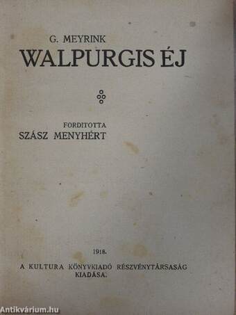 Walpurgis éj