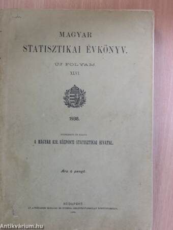 Magyar Statisztikai Évkönyv 1938.