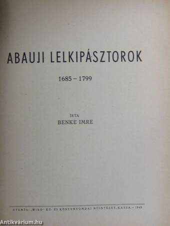 Abauji lelkipásztorok