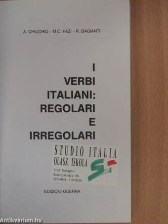 I verbi italiani: regolari e irregolari