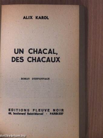 Un chacal, des chacaux