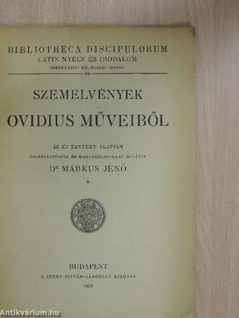 Szemelvények Ovidius műveiből