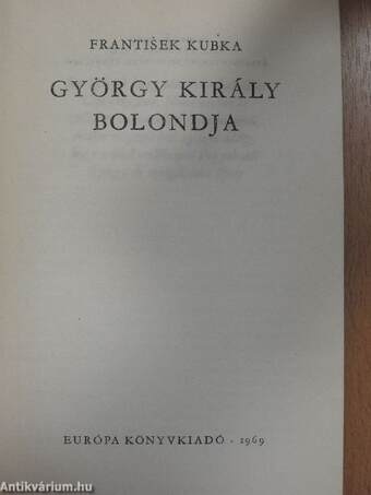 György király bolondja