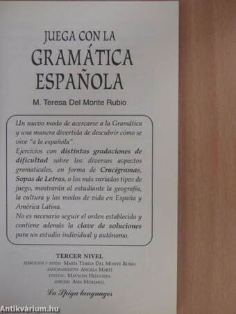 Juega con la Gramática Espanola