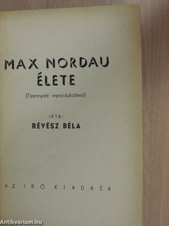 Max Nordau élete