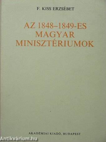 Az 1848-1849-es magyar minisztériumok