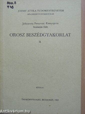 Orosz beszédgyakorlat II.