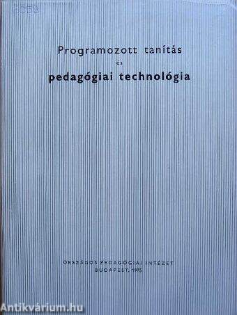 Programozott tanítás és pedagógiai technológia