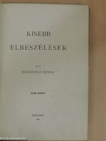 Kisebb elbeszélések I.