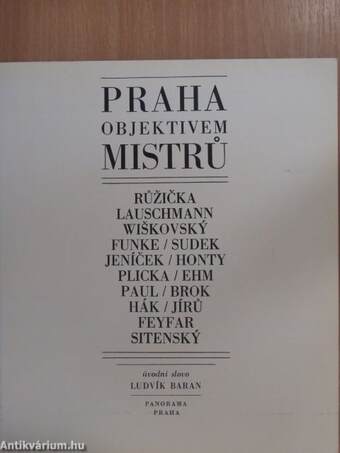 Praha objektivem mistru