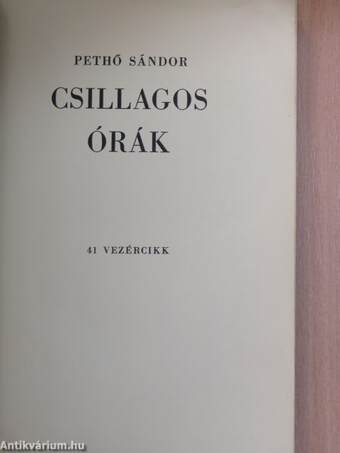 Csillagos órák