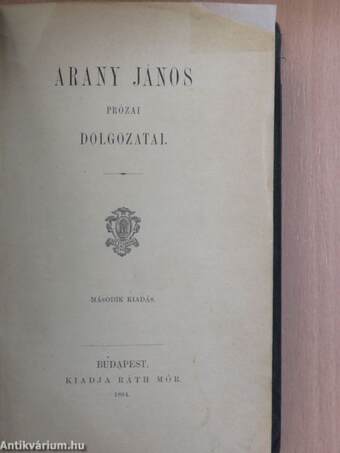 Arany János prózai dolgozatai