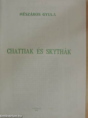 Chattiak és skythák