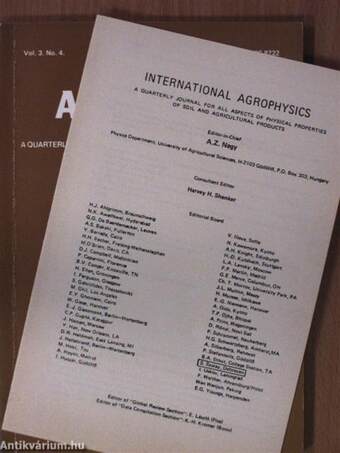 International Agrophysics Vol. 3. No. 4. 1987