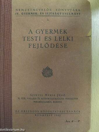 A gyermek testi és lelki fejlődése