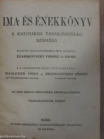 Ima- és énekkönyv