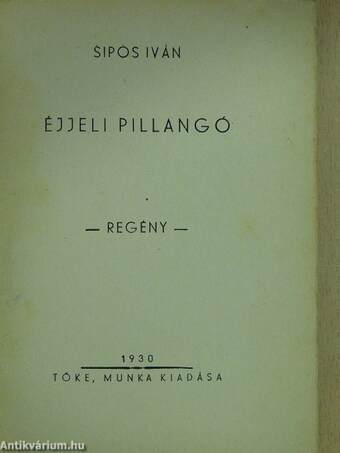 Éjjeli pillangó