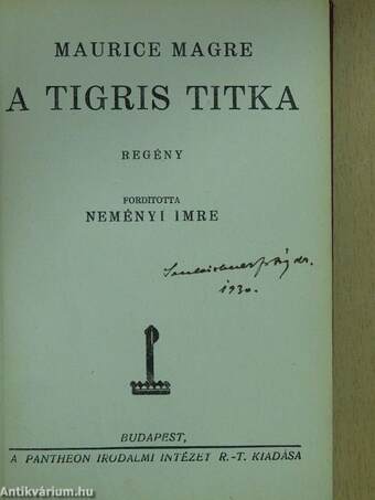 A tigris titka