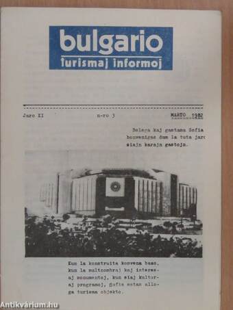 Bulgario turismaj informoj Marto 1982